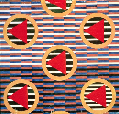 Red Triangles in Circles by Lyubov Sergeevna Popova